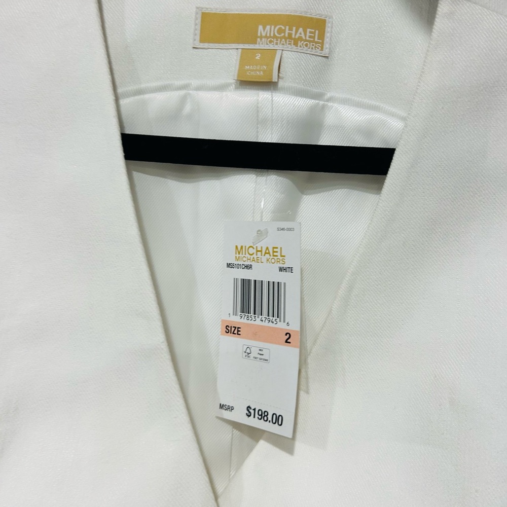 Michael Kors Classic White Vest - Picture 2 of 3